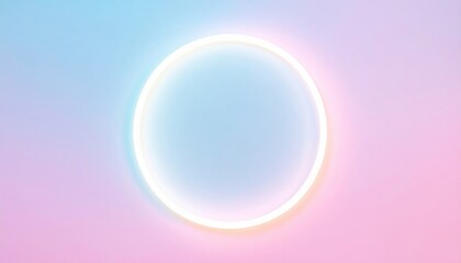 Radiant sun emission serene atmosphere digital artwork soft hues centered view ethereal concept for relaxation