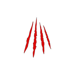 Animal claws scratches. Vector illustration 