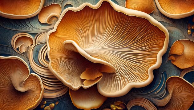 abstract nature background texture of mushroom
