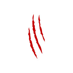 Animal claws scratches. Vector illustration 