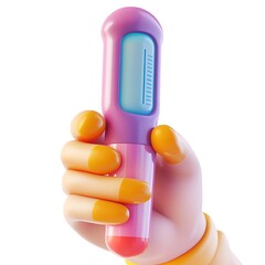 Obraz premium Hand holding colorful gadget design
