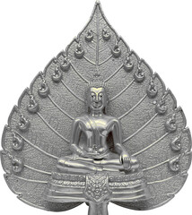 buddha statue on a white background
