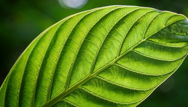 closeup of a vibrant green leaf with an intricate spiral pattern nature s artistry