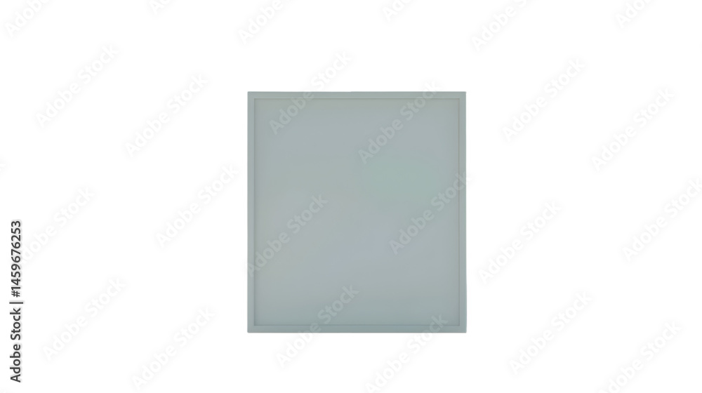 Poster a simple image of a gray rectangle with a thin silver border on a transparent background