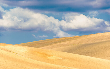 summer countryside landscape inside val d'agri, basilicata