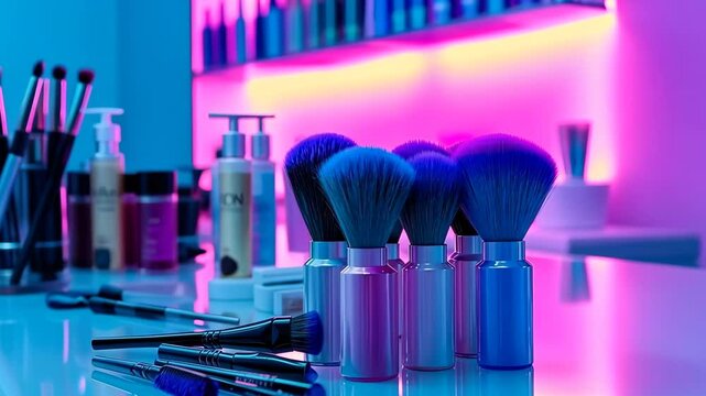 Exploring vibrant hair dye application tools and colorful stylist workspace setup for professional hair transformations