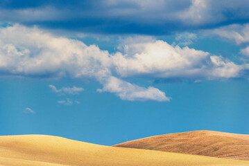 summer countryside landscape inside val d'agri, basilicata