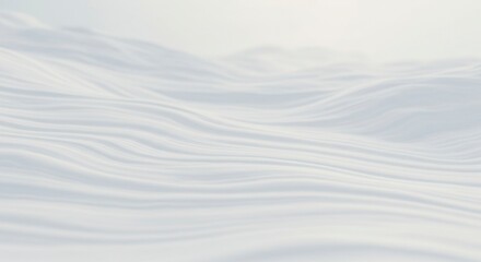 Obraz premium Abstract snow waves. Soft white textured landscape