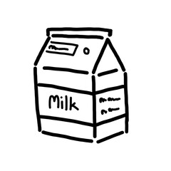 Milk hand draw