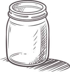 glass jar vector illustration