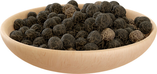 Black Pepper on a Bowl