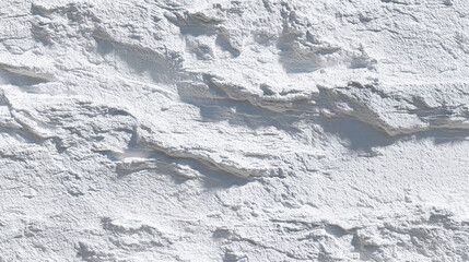 Obraz premium White textured surface, resembling stone or plaster, showing uneven, rough relief, creating a minimalist, modern aesthetic suitable for various design projects