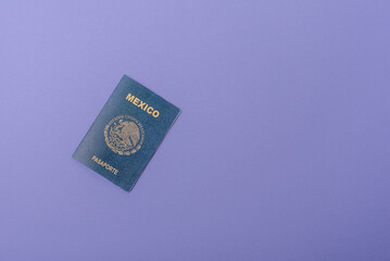 Mexican passport for travelling, flying and doing business
