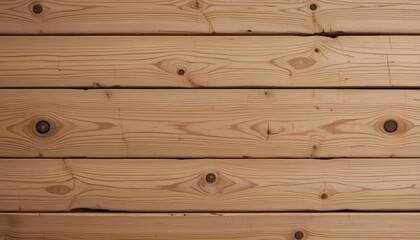 Fototapeta premium Brown wooden planks with a rough, textured surface show a natural old wood grain pattern on a wall