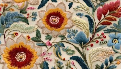 seamless embroidery pattern delicate pattern