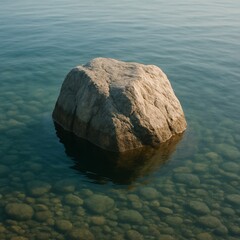 Stone in the water