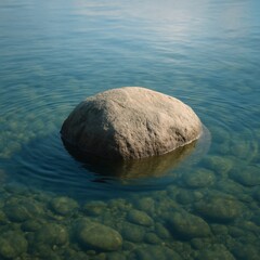 Stone in the water