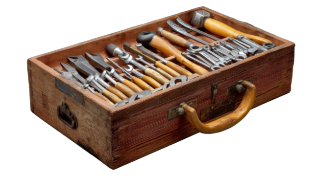 vintage wooden box