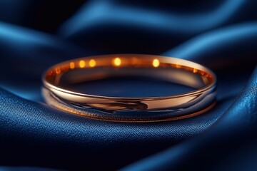 A minimalist bracelet against a background of luxurious velvet fabrics