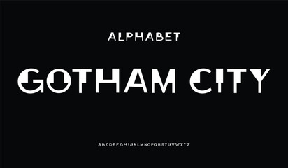 Modern minimal abstract alphabet fonts. Typography technology, electronic, movie, digital, music, future, logo creative font. vector illustration