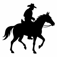 Obraz premium silhouette of a horse