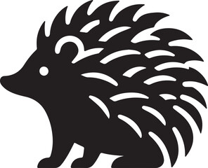 vector illustration of a hedgehog