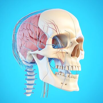 **Realistic 3D Illustration Of Skull Bones With Cranial Sutures And Mandible Detail. --V 6.1 --S 50 --Raw** - @Darya (Relaxed) -# Create, Explore, And Organize On [Midjourney.Com](<Https://Midjourney.