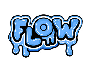 flow word style illustration 