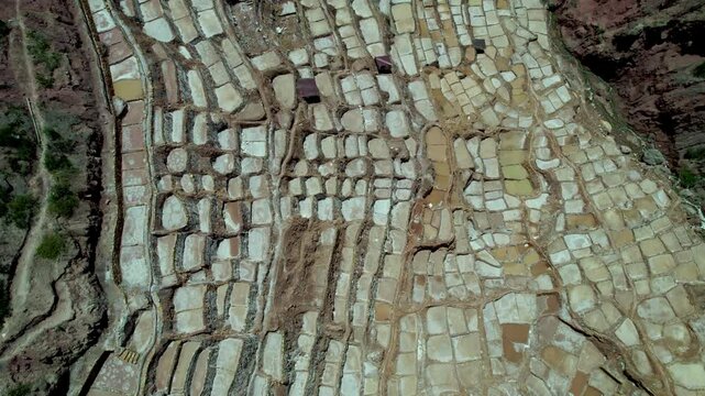 The Maras Salt Mines are a Complex of More than 3,000 Natural Salt Ponds, Located in the Sacred Valley of the Incas, near Cusco, Peru