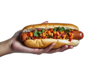 Hotdog with Toppings