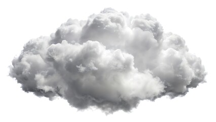 white cloud isolated on white background