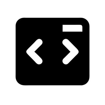 Code block icon vector illustration