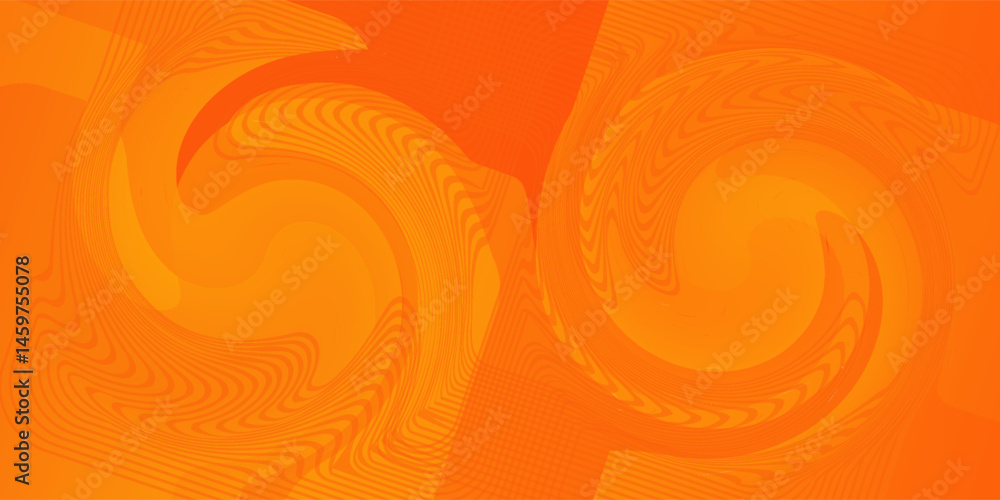 Poster orange abstract background with square shapes. geometric design elements. dynamic shapes. modern con