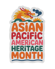 AAPI Heritage Month Dragon Graphic T-Shirt Design © Design Planer