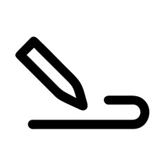 Obraz premium Signature icon vector illustration for approval and identity