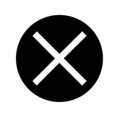 X circle alternative icon vector illustration