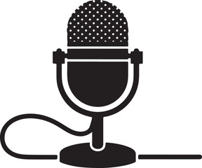 Microphone vector image