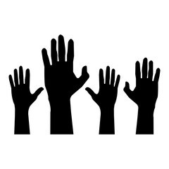 Human Hand Raised Icon