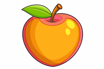 red apple vector illustration