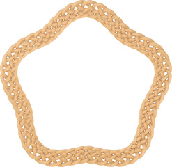 Woven Star-Shaped Decorative Border