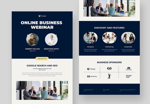 Business Webinar Email Newsletter Template