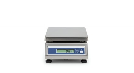 Commercial food scale isolated on white background