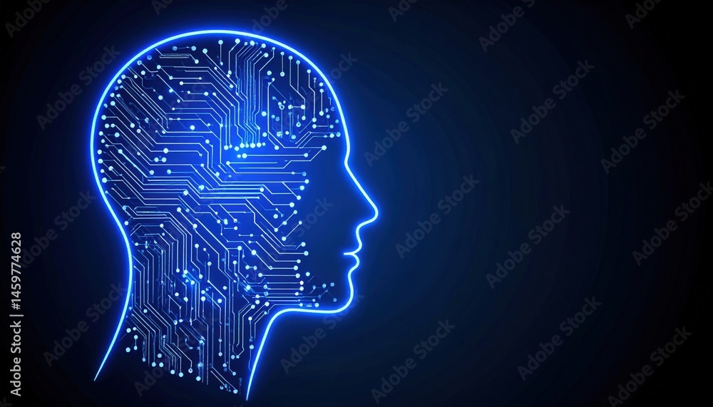 Poster exploring the intersection of artificial intelligence and human cognition virtual environment digita