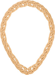 Woven Frame in Beige Color