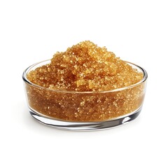 Brown Sugar In Glass Bowl Granulated Crystals High Resolution Images
