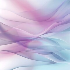 Abstract flowing translucent waves in soft pastel shades of purple, pink, and blue on a light background, creating a gentle and ethereal texture.
