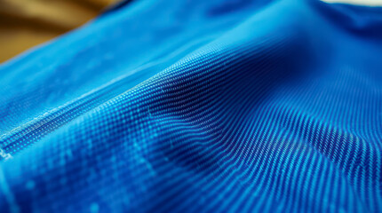 Wavy Blue Carbon Fiber Fabric