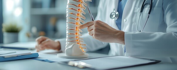 Doctor explaining spine anatomy (2)