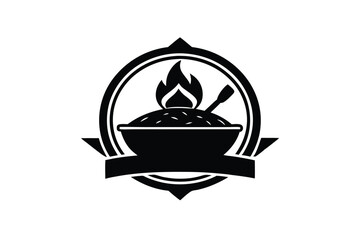 Thai Curry Log Isolated on White Background for Stock Photography

