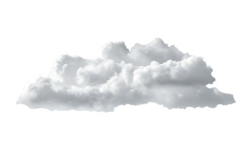 white cloud isolated on transparent background PNG